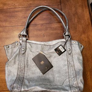 Frye Silver Melissa Shoulder Handbag